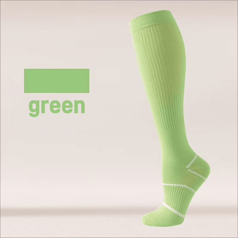 Pressure socks calf socks women's socks solid color thin mesh sweat absorbing breathable odor proof compression socks - IntuitiveEncBoutique