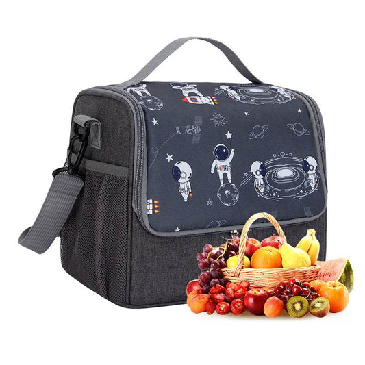 Large capacity thick waterproof heat preservation space walk series lunch box bag - IntuitiveEncBoutique