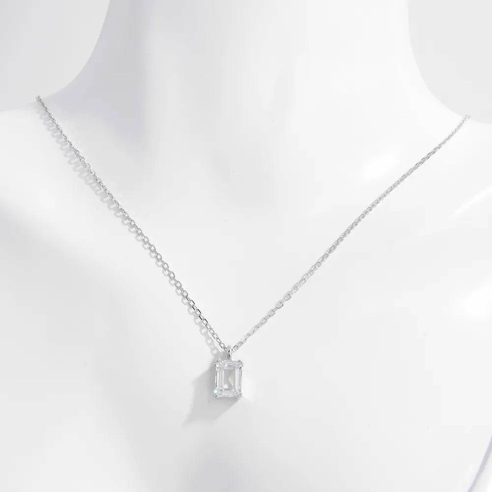 925 Sterling Silver Zircon Pendant Necklace - IntuitiveEncBoutique