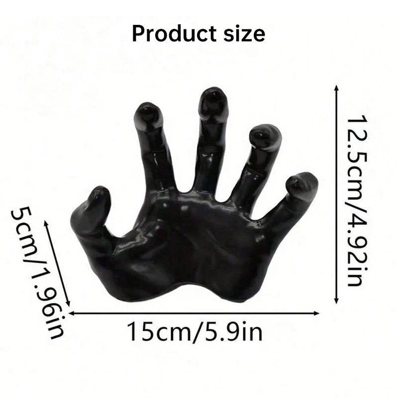 Gothic Halloween Indoor Decor: 12-Pack Bat Sticker Wall Hangings (Spooky Hands & Lit Candles) for Gothic Walls - IntuitiveEncBoutique