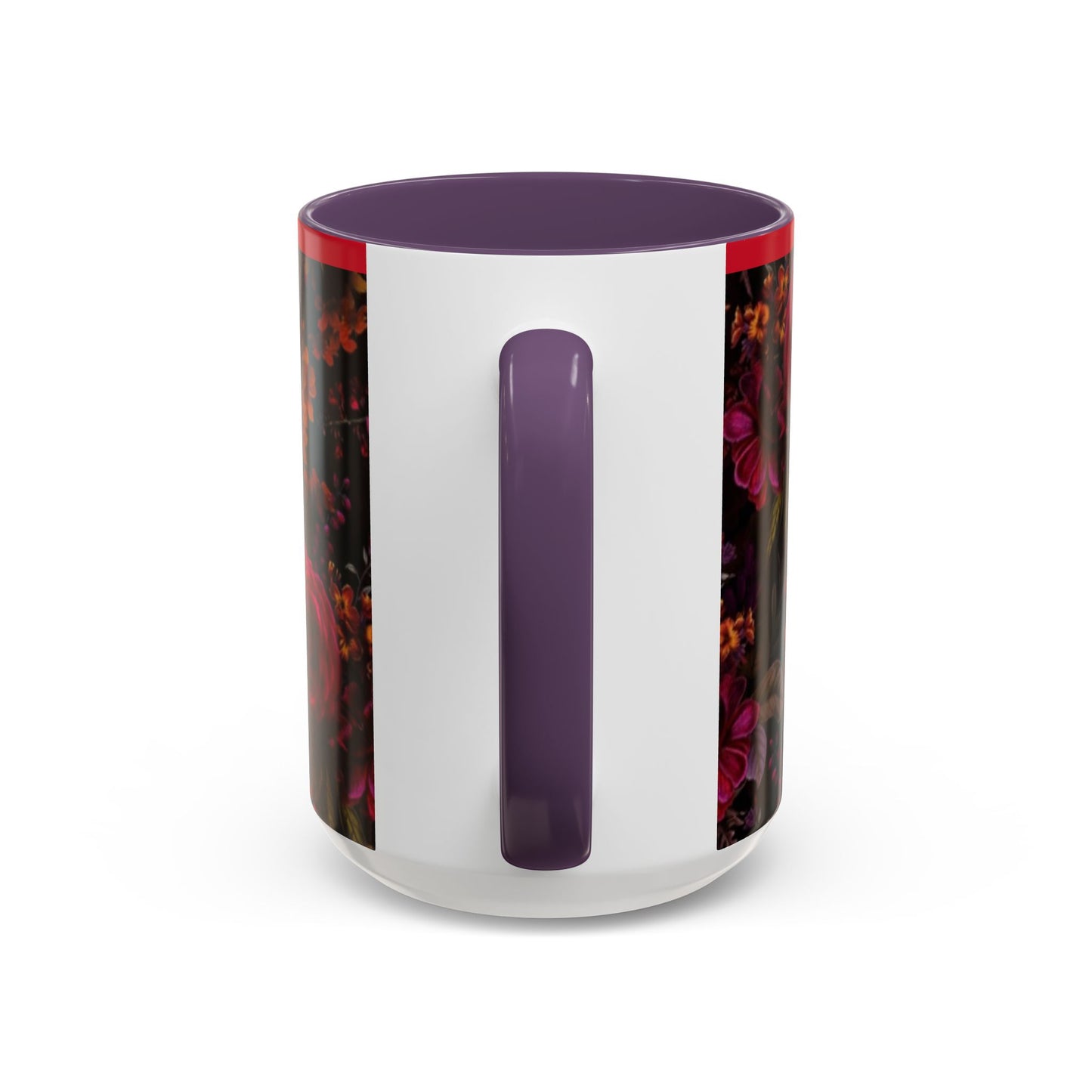 Gothic Floral Accent Coffee Mug - Perfect for Coffee Lovers, Gift for Birthdays, Drama Queen Decor, Unique Art Mug