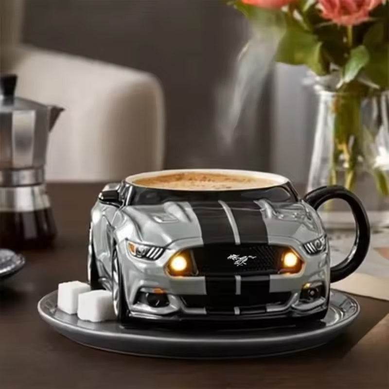Car-Shaped Stainless Steel Coffee Mug – Handmade, Durable, Novelty Office Cup, Ideal Gift for Car Fans - IntuitiveEncBoutique