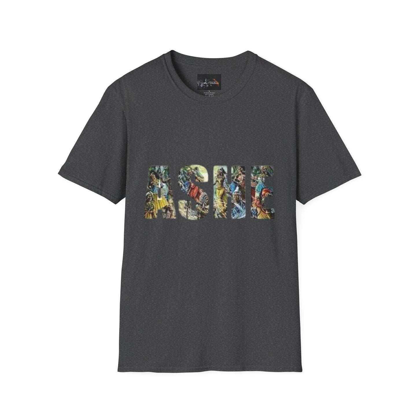 ASHE Graphic T-Shirt, Unisex Softstyle Tee, Vibrant Artistic Apparel, Gift for Nature Lovers, Casual Wear, Everyday Essentials