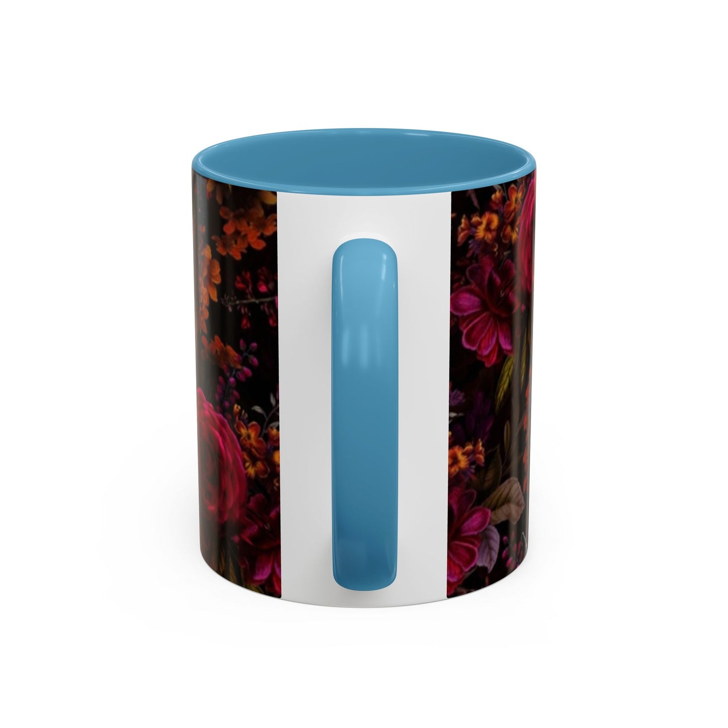 Gothic Floral Accent Coffee Mug - Perfect for Coffee Lovers, Gift for Birthdays, Drama Queen Decor, Unique Art Mug