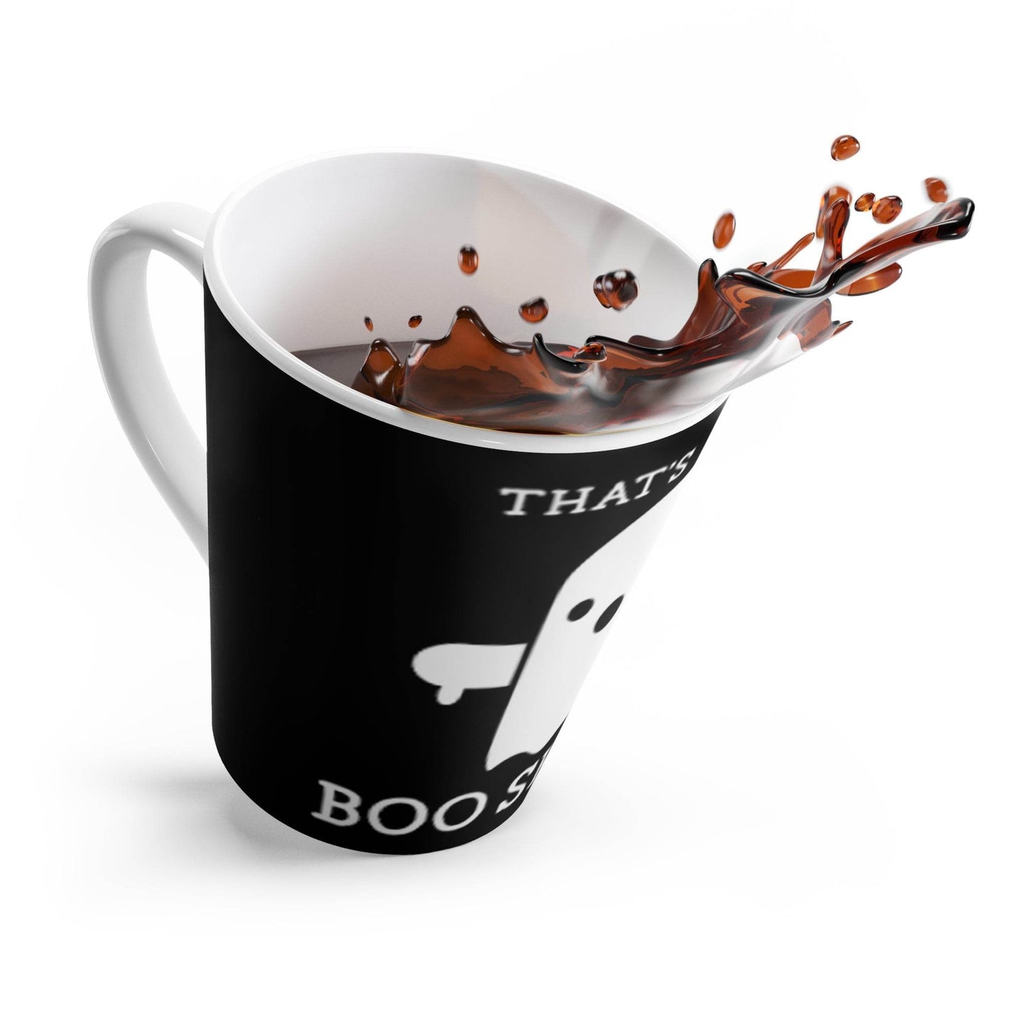 Spooky Ghost Latte Mug Perfect for Halloween, Coffee Lovers, Cute Gift, Home Decor, Funny Cup - IntuitiveEncBoutique