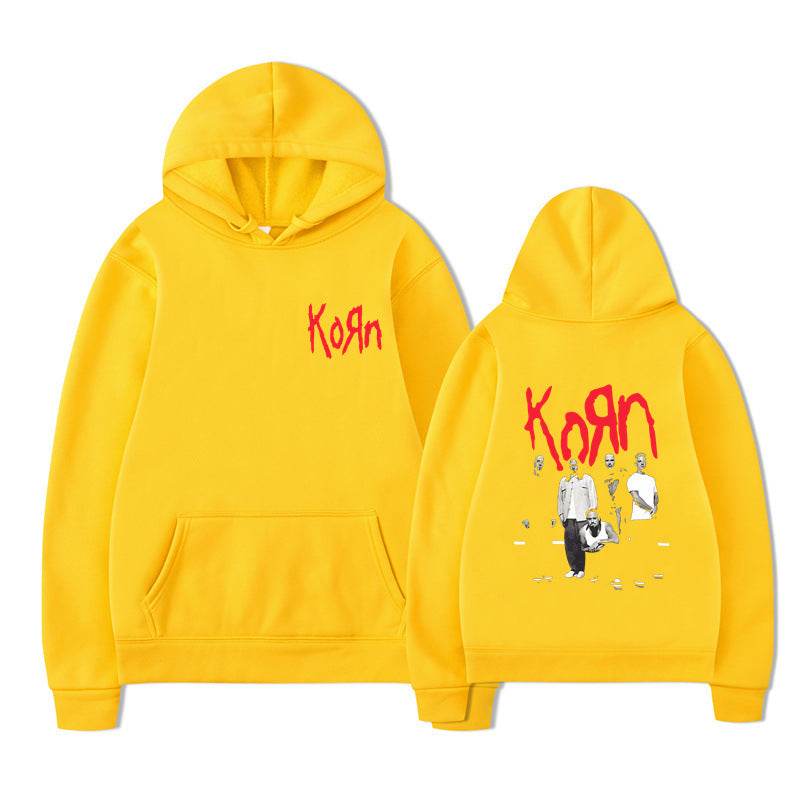 Rock Band Korn Graphic Hoodie Men Women Casual Oversized - IntuitiveEncBoutique
