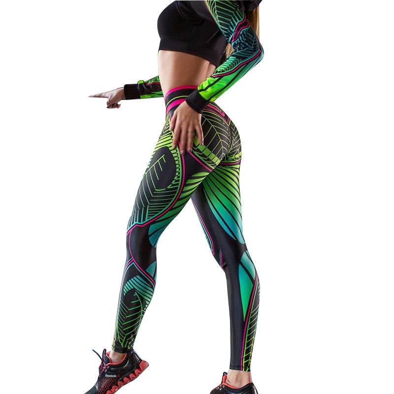 Printed Yoga Pants for Fitness and Dance - IntuitiveEncBoutique