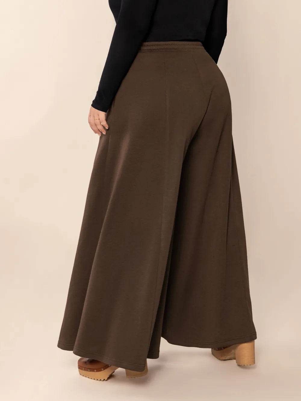 Plus Size Wide Leg Pants with Pockets - IntuitiveEncBoutique