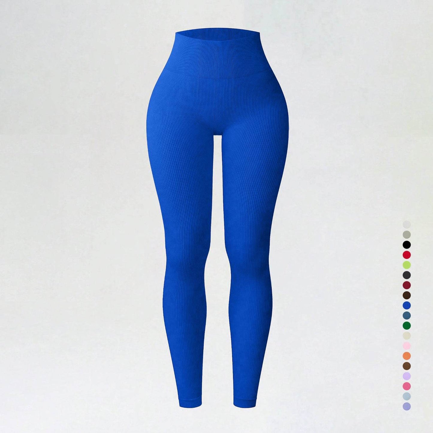 Threaded autumn and winter yoga pants seamless fitness pants high waisted sports yoga clothes leggings - IntuitiveEncBoutique