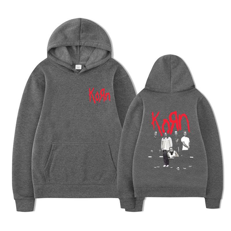 Rock Band Korn Graphic Hoodie Men Women Casual Oversized - IntuitiveEncBoutique