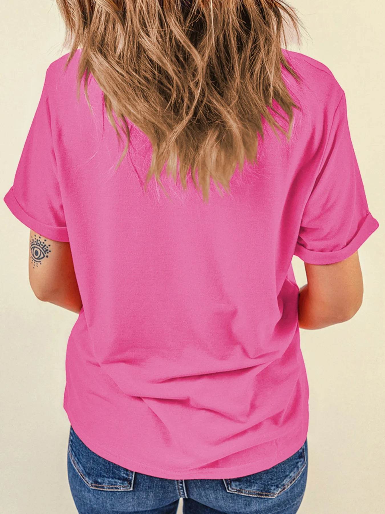 Ghost Graphic Halloween Round Neck T Shirt - IntuitiveEncBoutique