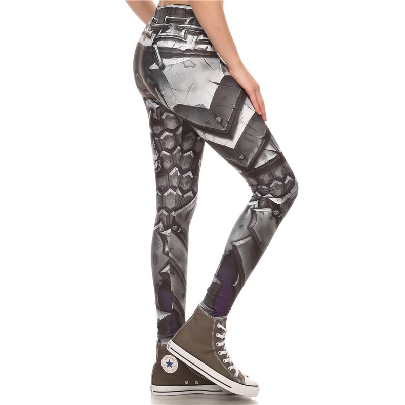 COMIC ARMOR LEGGING Printed Women Leggings High Waist Leggings Sexy Slim Women Pants