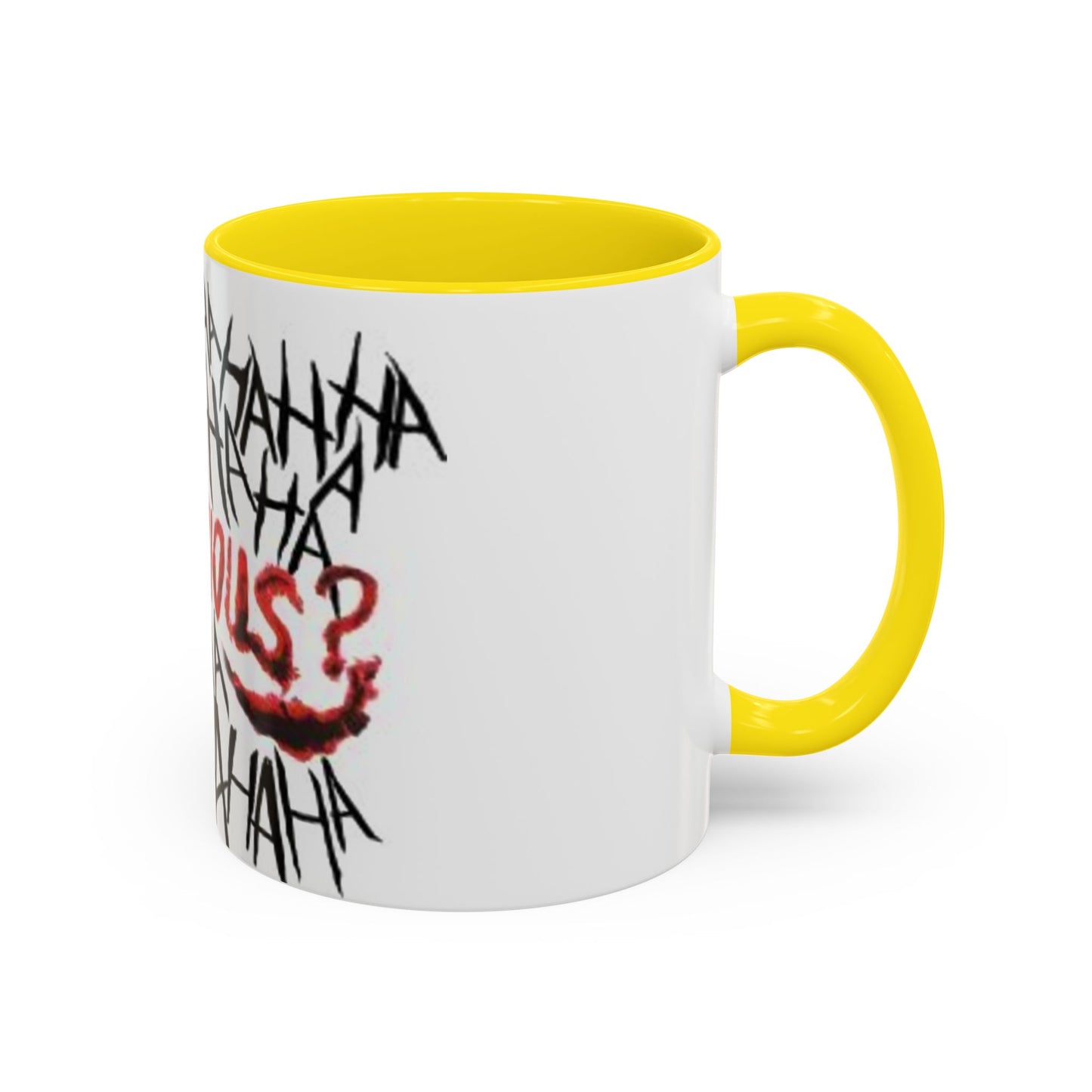 Why So Serious? Accent Coffee Mug | Funny Joker Gift, Office Decor, Birthday Present, Unique Ceramic Cup, Comic Enthusiast