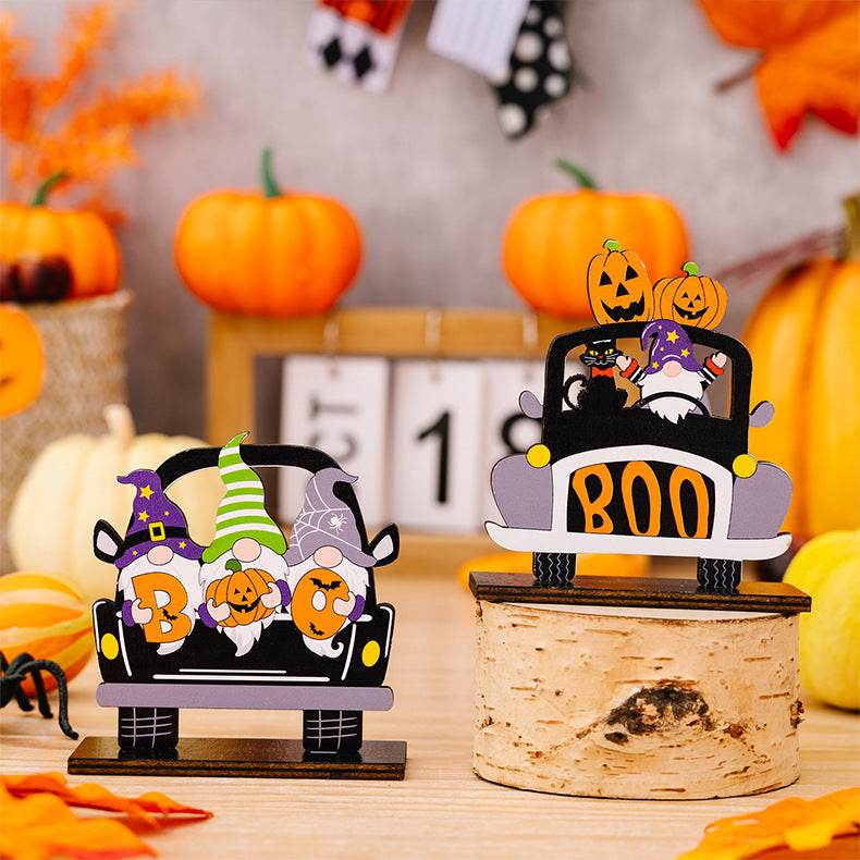 3-Piece Halloween Element Car-Shape Ornaments - IntuitiveEncBoutique