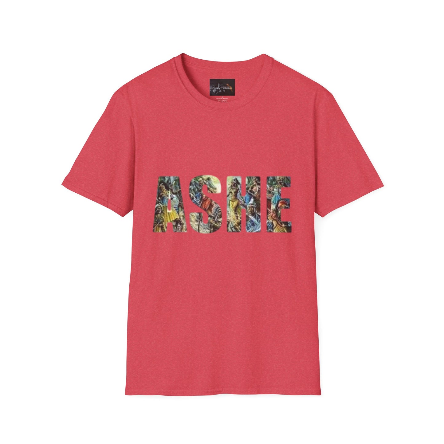 ASHE Graphic T-Shirt, Unisex Softstyle Tee, Vibrant Artistic Apparel, Gift for Nature Lovers, Casual Wear, Everyday Essentials