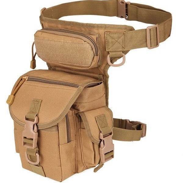 Waterproof Oxford Army camouflage single shoulder crossbody journalist photography sports leg bag - IntuitiveEncBoutique