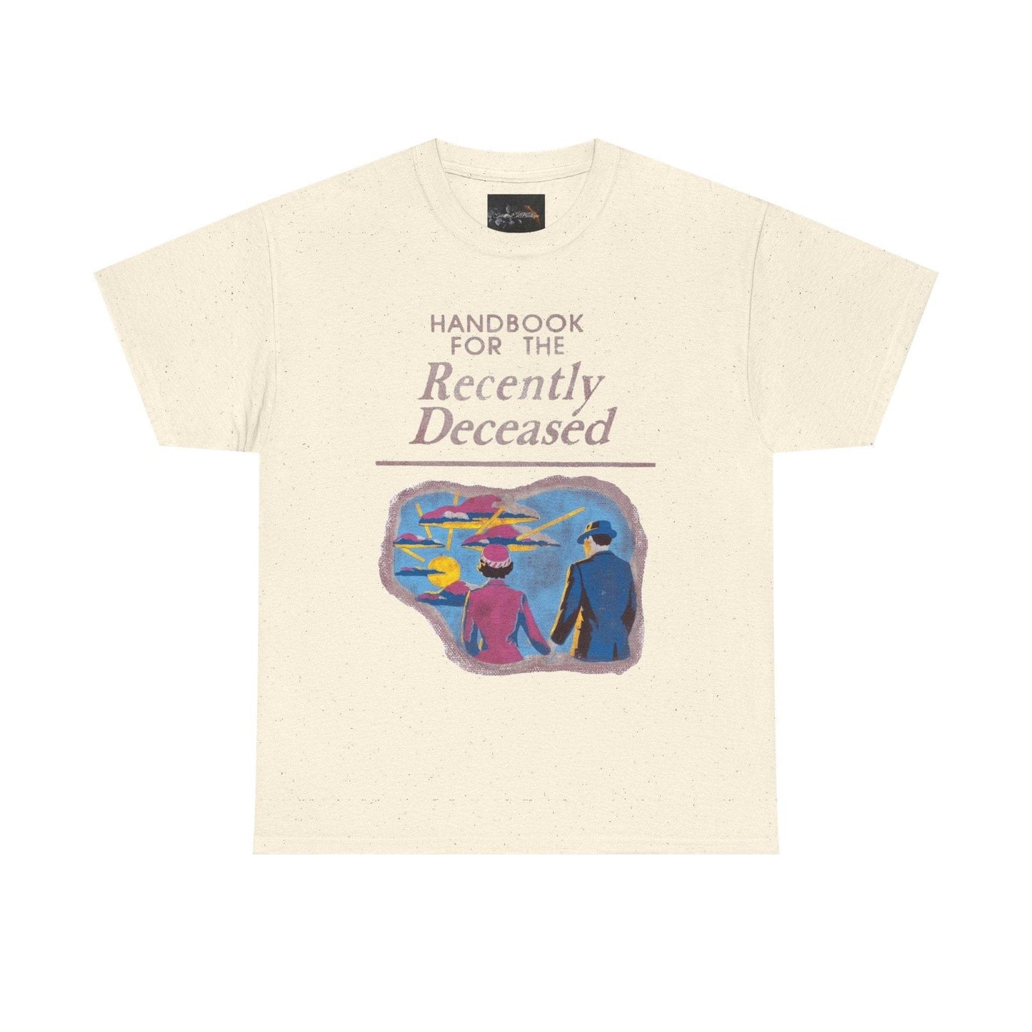 Vintage-Inspired Unisex Tee, Handbook for the Recently Deceased Shirt, Cool Graphic Tee, Unique Gift for Death Awareness, Halloween Costume - IntuitiveEncBoutique