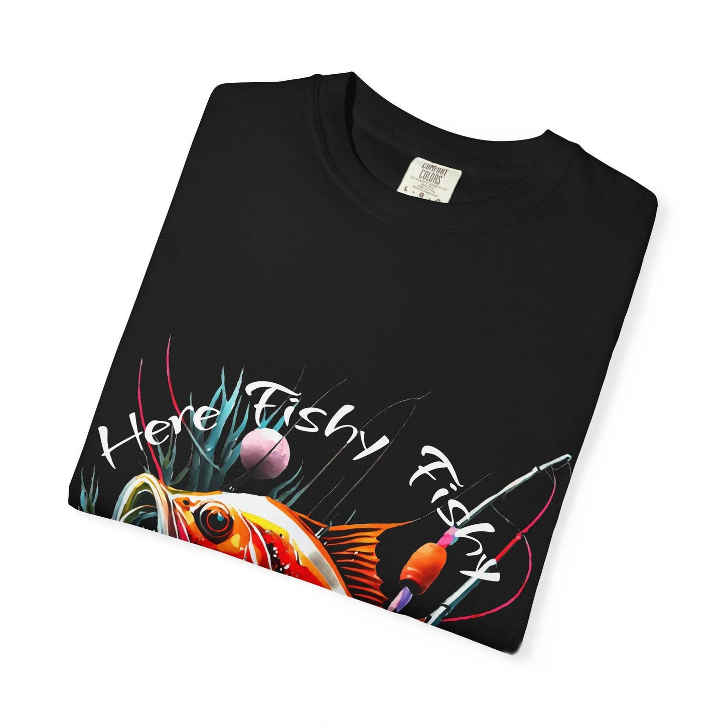 Fishing Themed Unisex Garment-Dyed T-shirt - IntuitiveEncBoutique