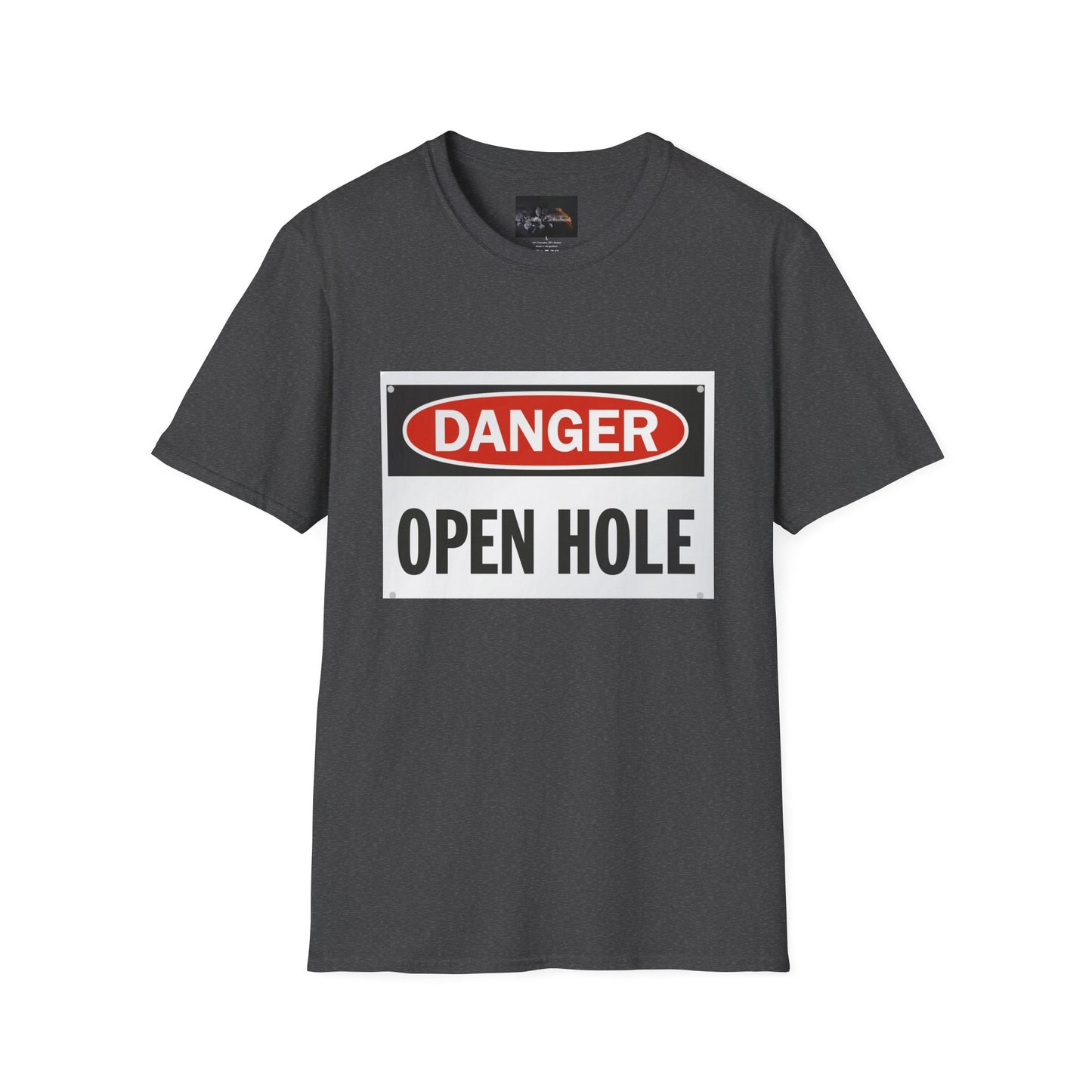 Funny Danger Open Hole T-Shirt