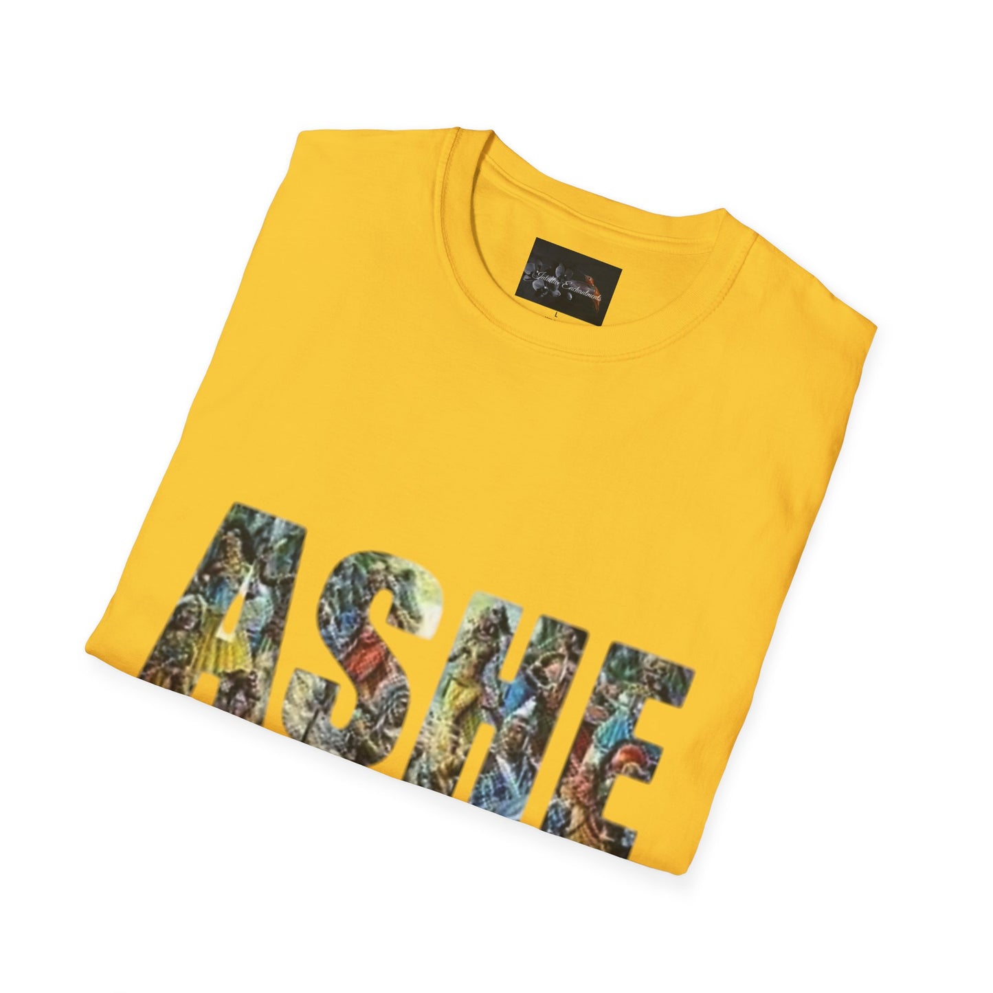 ASHE Graphic T-Shirt, Unisex Softstyle Tee, Vibrant Artistic Apparel, Gift for Nature Lovers, Casual Wear, Everyday Essentials