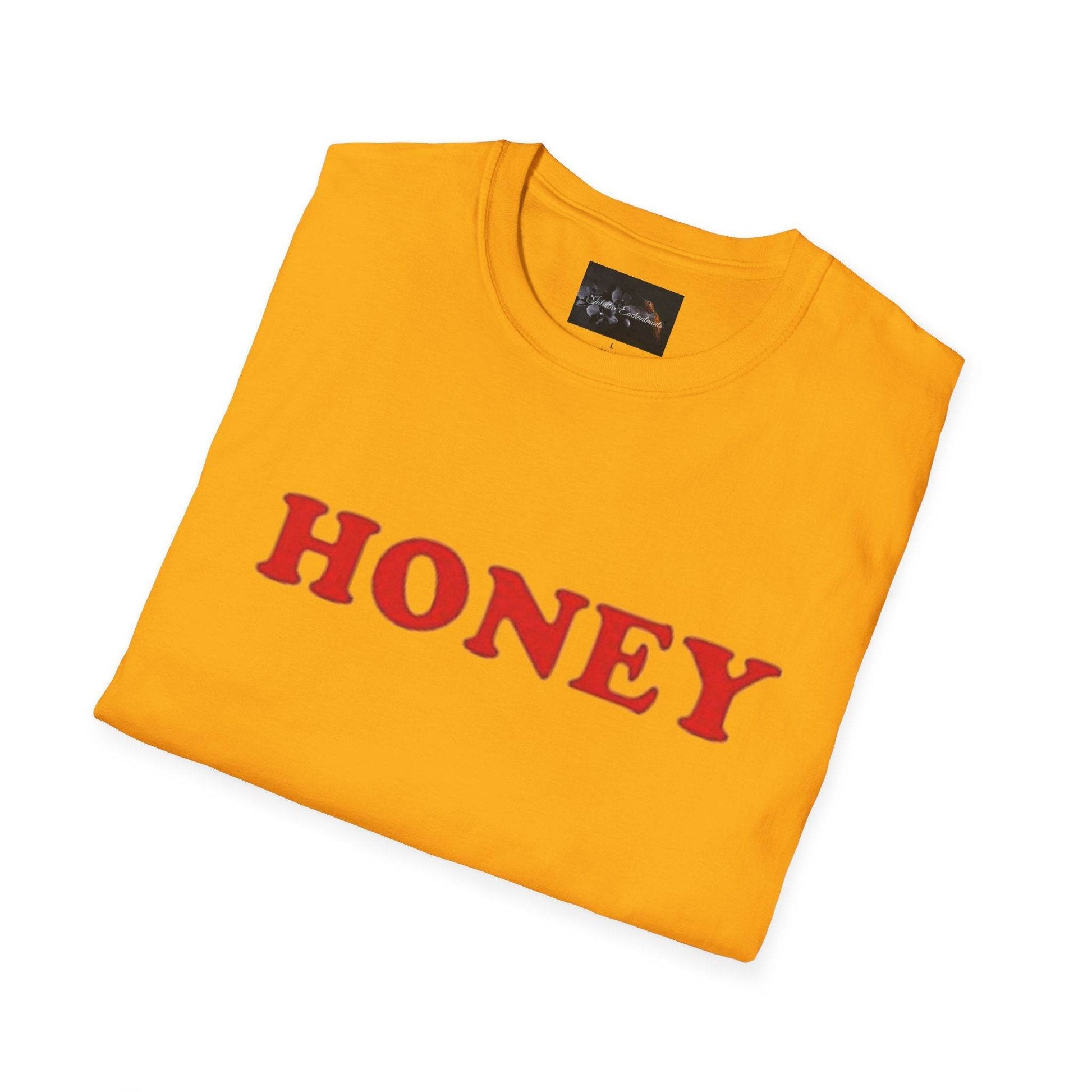 Honey Unisex Softstyle T-Shirt | Cute Gift, Casual Wear, Everyday Comfort, Spring Style, Sweet Gift for Her - IntuitiveEncBoutique