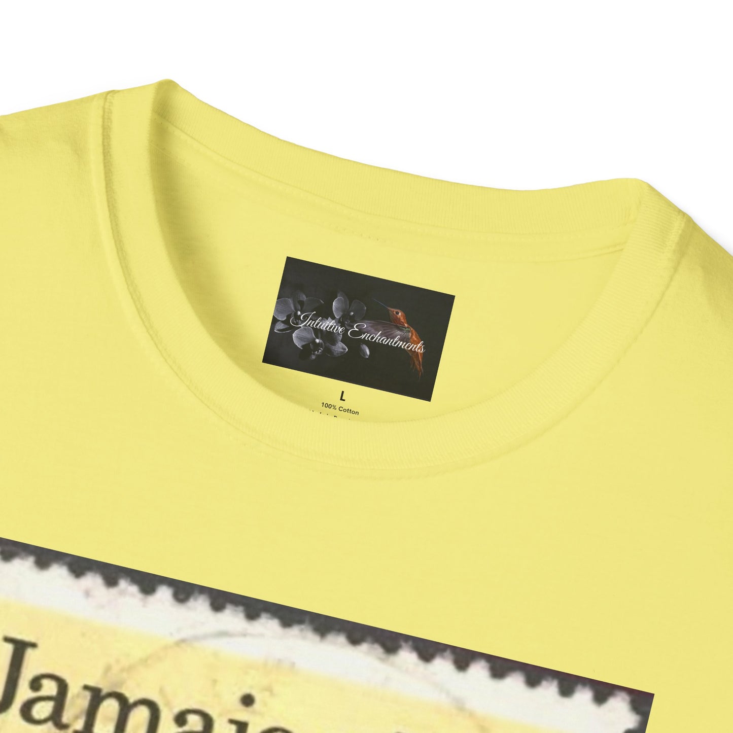 Vintage Jamaica Stamp Tee, Softstyle T-Shirt, Unisex Graphic Tee, Bohemian Style Shirt, Travel Lovers Apparel, Cool Gift Idea