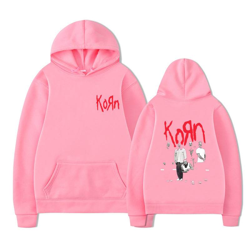 Rock Band Korn Graphic Hoodie Men Women Casual Oversized - IntuitiveEncBoutique
