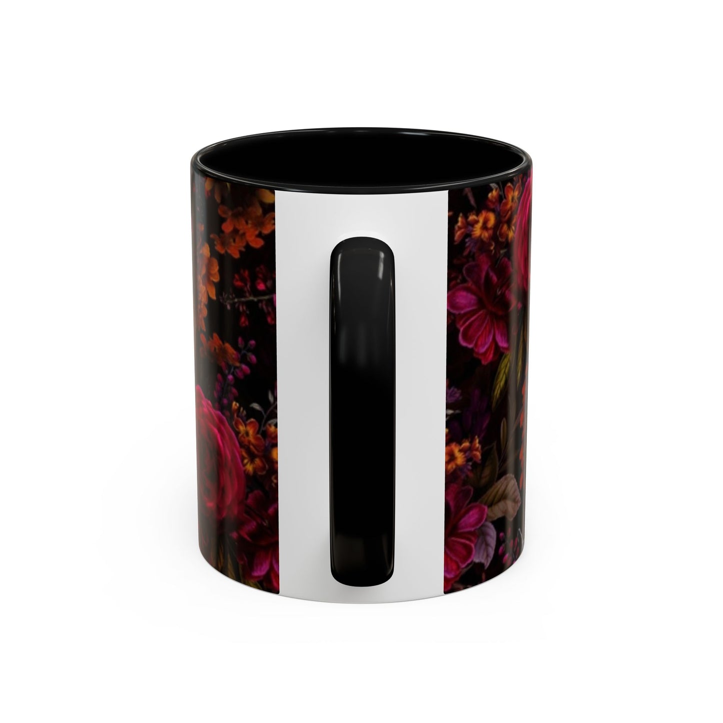 Gothic Floral Accent Coffee Mug - Perfect for Coffee Lovers, Gift for Birthdays, Drama Queen Decor, Unique Art Mug