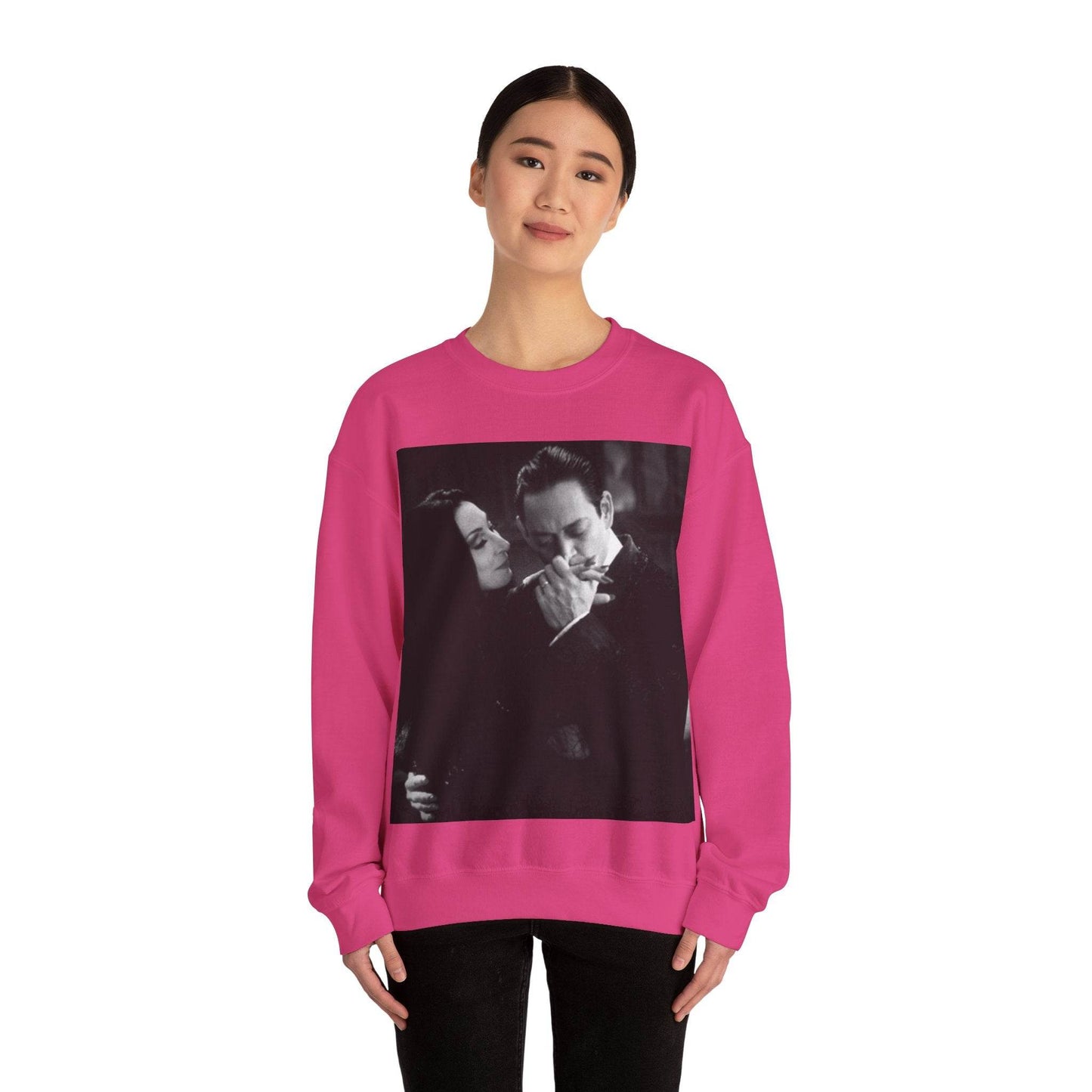 Couple Gothic Unisex Sweatshirt - Gomes & Morticia Design - IntuitiveEncBoutique