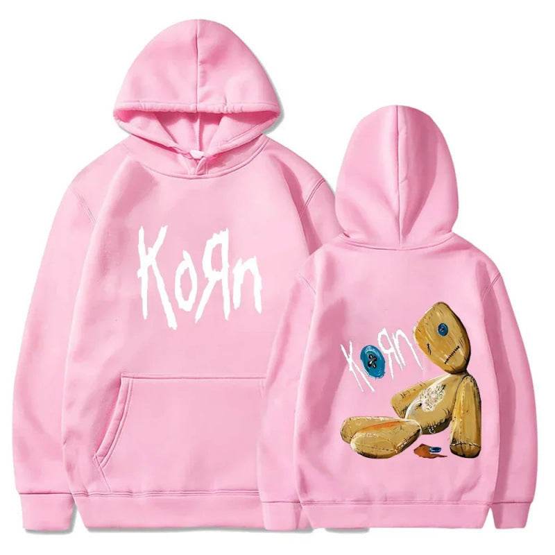 Spring and Autumn New Korn Pattern Printed Hooded Sweatshirt for Men and Women Long Sleeve Casual Outerwear Top - IntuitiveEncBoutique