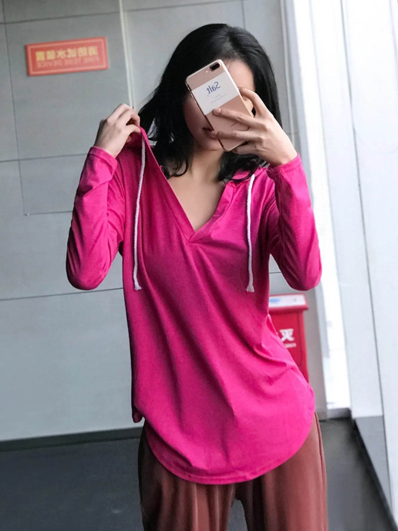 Full Size Drawstring Long Sleeve Hoodie Plus Size - IntuitiveEncBoutique