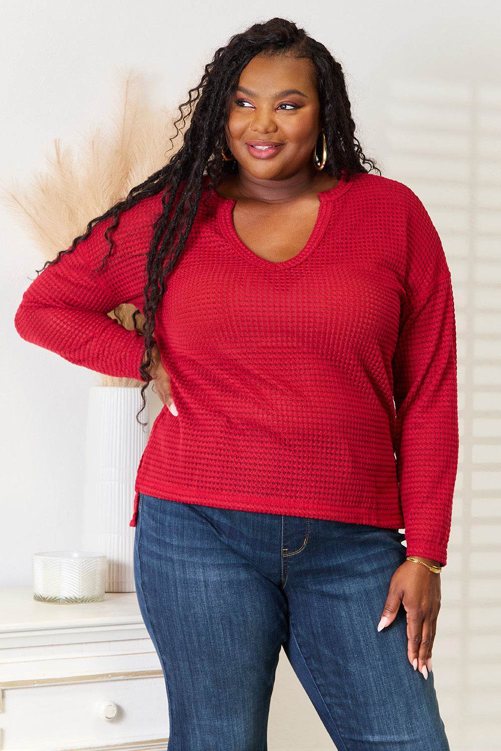 Culture Code Full Size Wide Notch Relax Top - IntuitiveEncBoutique