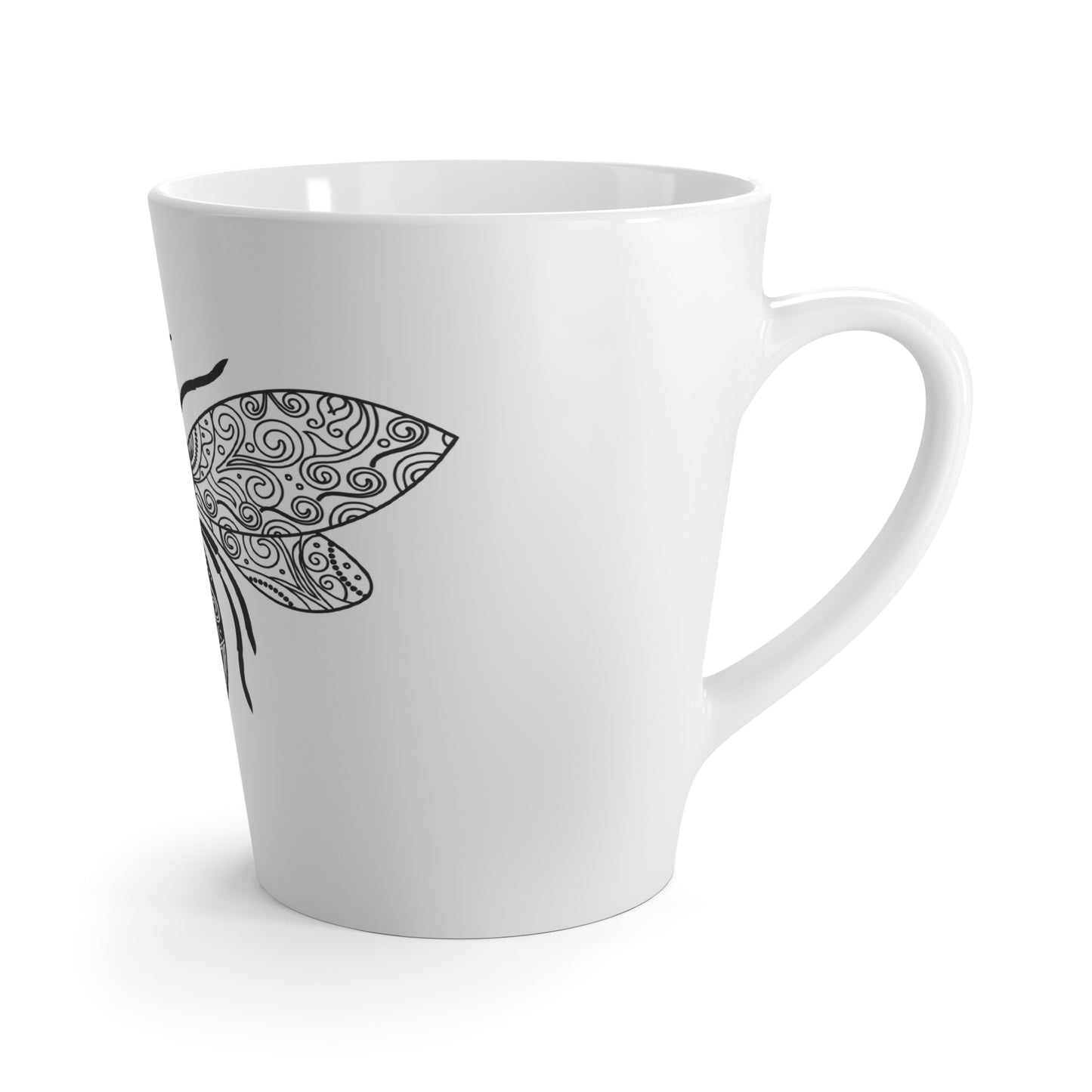 Bee Themed Latte Mug Perfect for Nature Lovers, Gift for Bee Enthusiasts, Kitchen Decoration, EcoFriendly Coffee Cup, Birthday Present