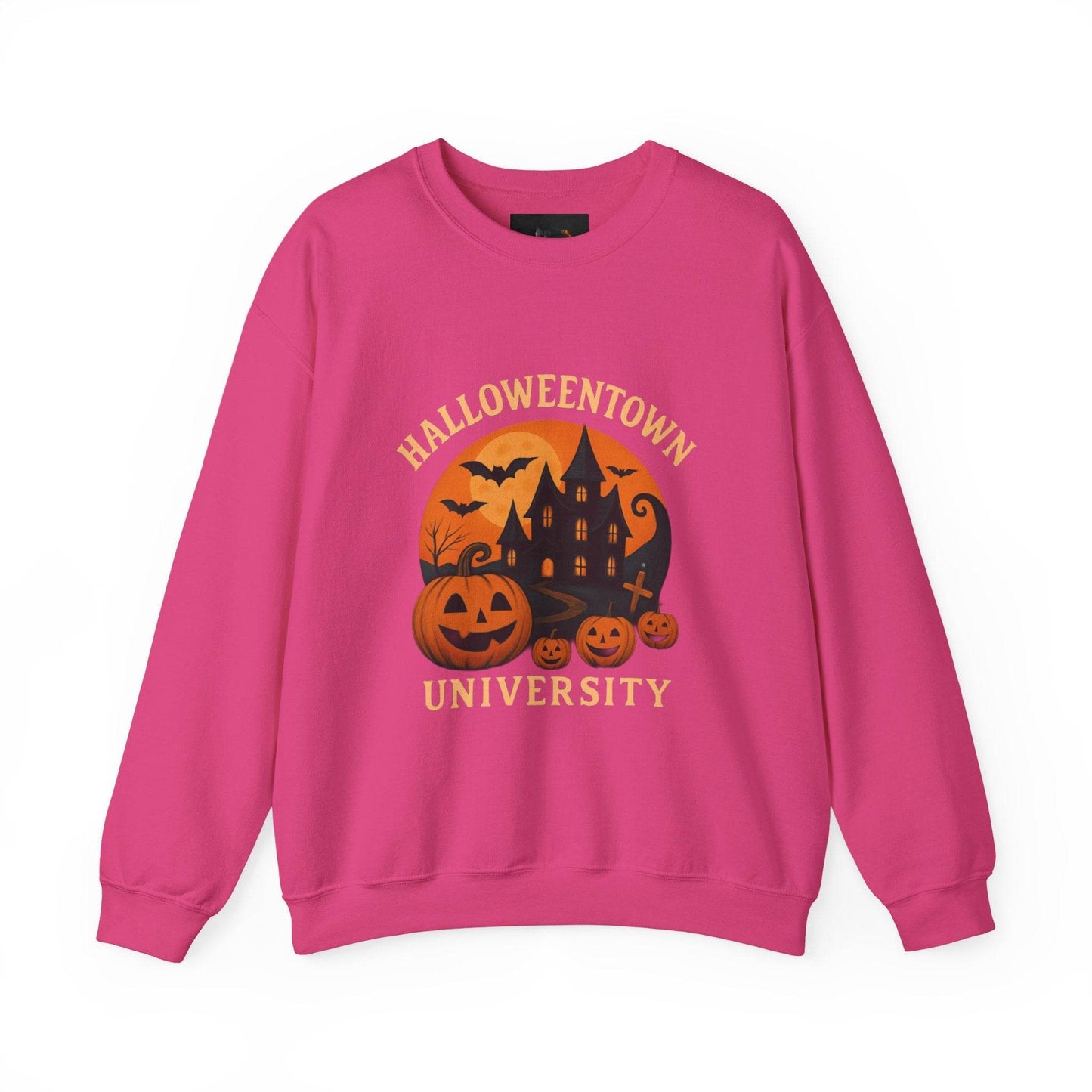 Halloween Town Crewneck Sweatshirt, Cozy Sweatshirt for Fall, Unisex Halloween Apparel, Spooky Season Gift, Halloween University Sweatshirt - IntuitiveEncBoutique
