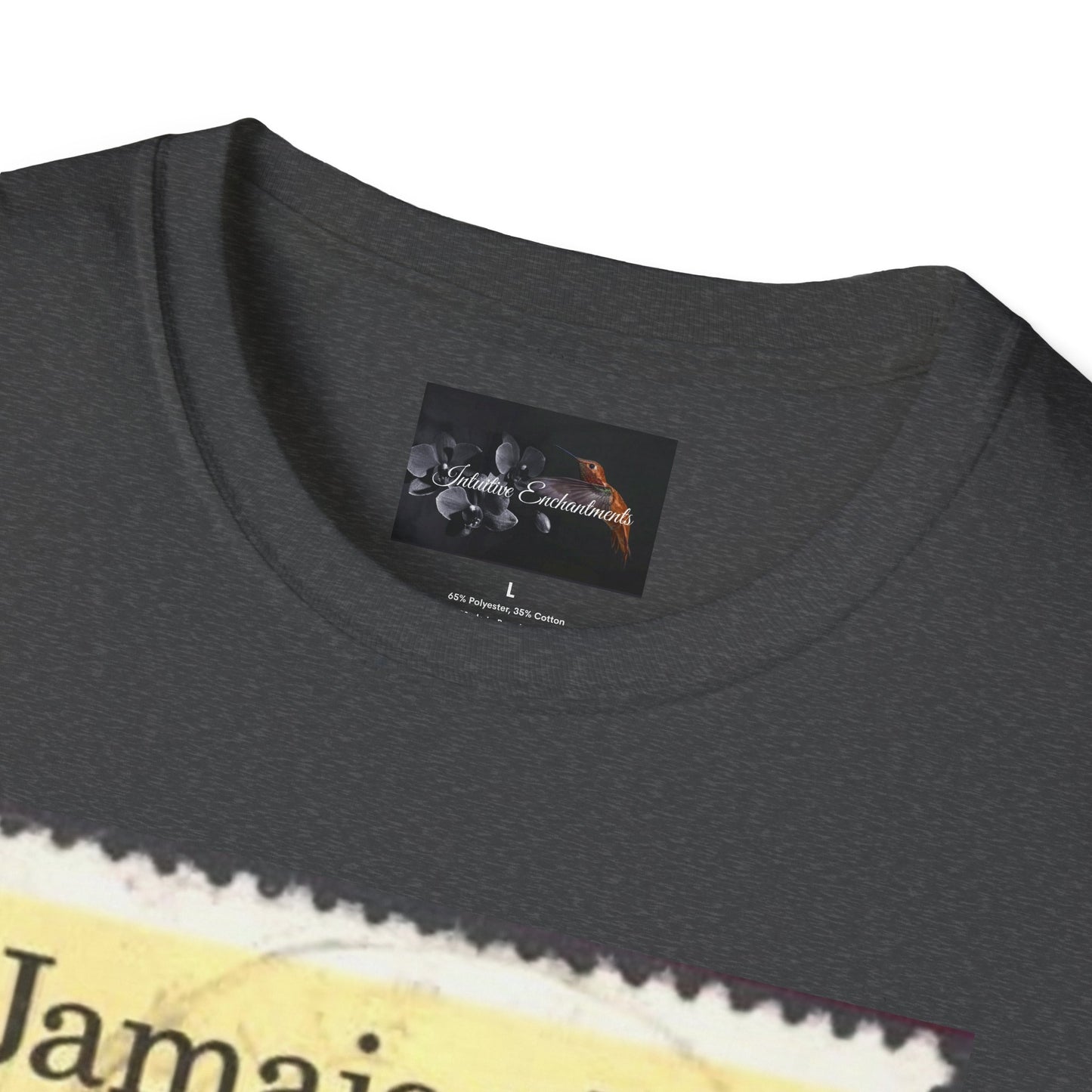 Vintage Jamaica Stamp Tee, Softstyle T-Shirt, Unisex Graphic Tee, Bohemian Style Shirt, Travel Lovers Apparel, Cool Gift Idea