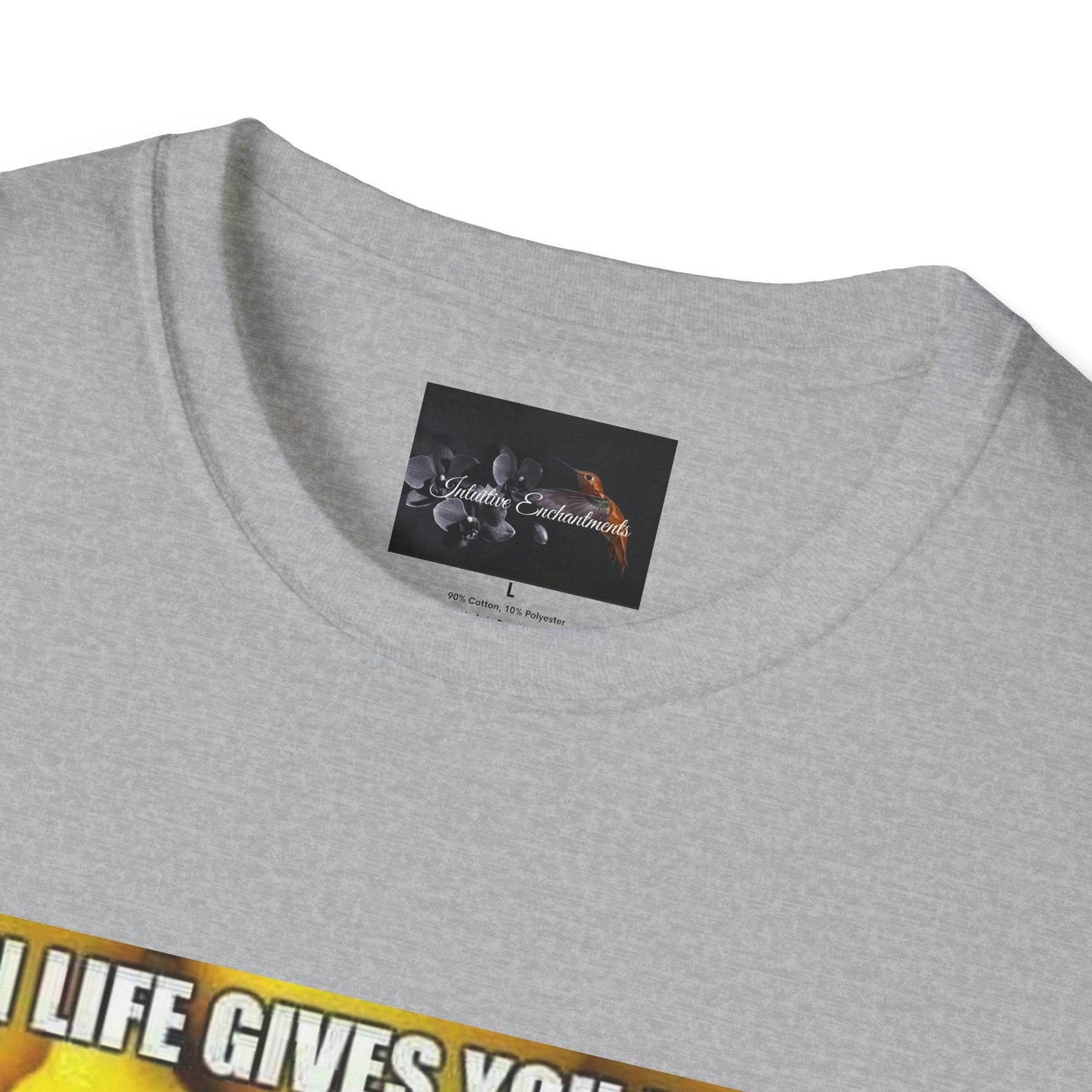 When Life Gives You Lemons T-Shirt, Funny Quote Tee, Gift for Citrus Lovers, Casual Wear, Unisex Humor Shirt, Summer Vibes - IntuitiveEncBoutique