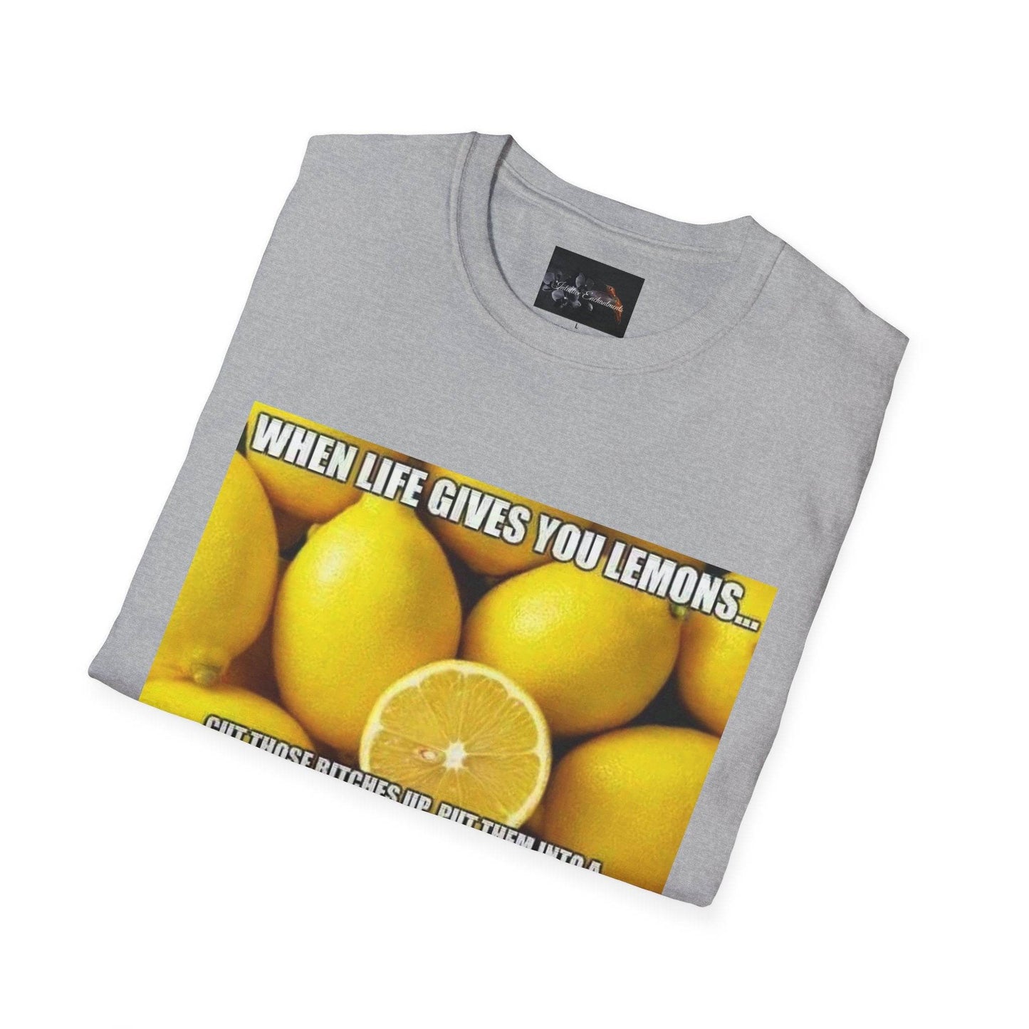 When Life Gives You Lemons T-Shirt, Funny Quote Tee, Gift for Citrus Lovers, Casual Wear, Unisex Humor Shirt, Summer Vibes - IntuitiveEncBoutique