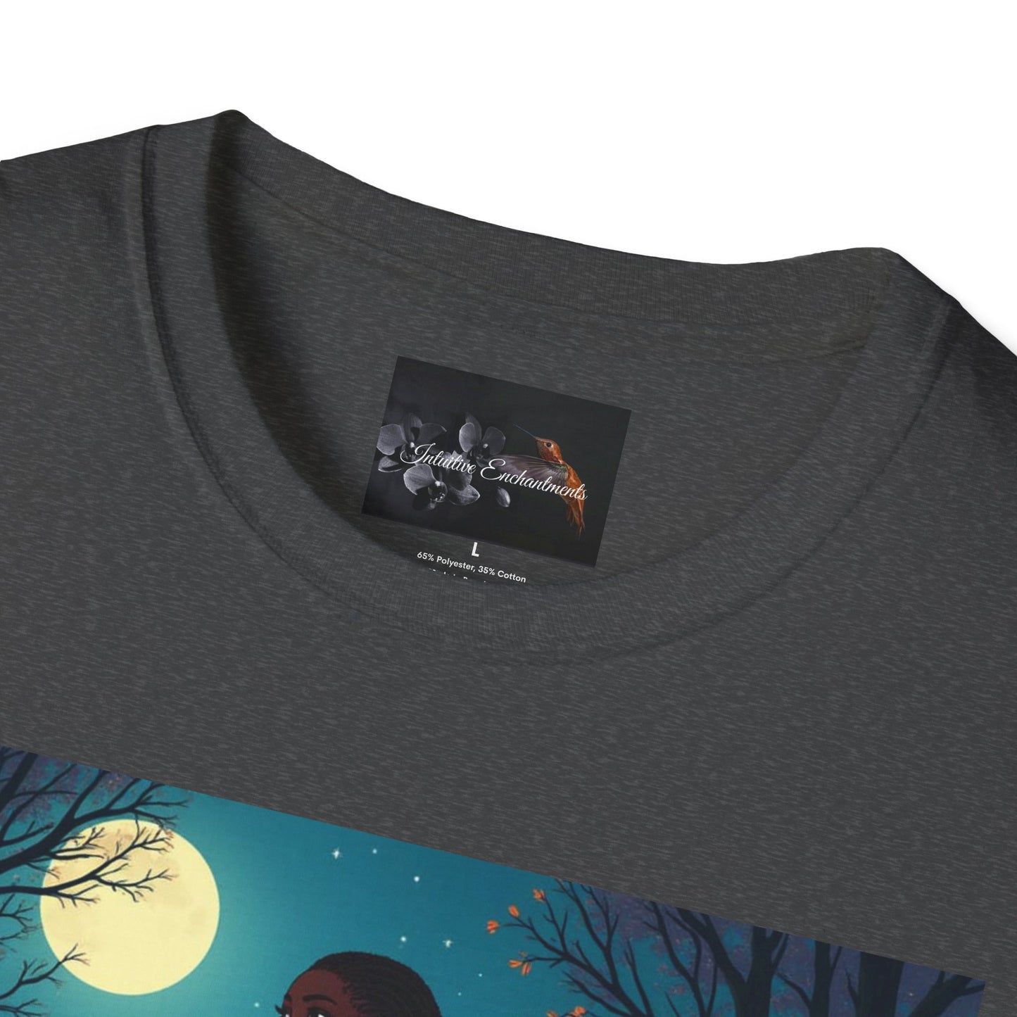 Moonlit Silhouette Unisex T-Shirt, Softstyle Tee for Nature Lovers, Perfect for Gifts and Everyday Wear