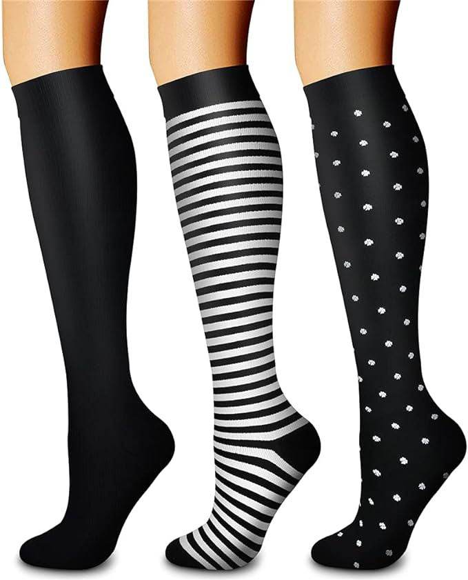 Sports pressure socks long tube socks calf socks compression socks skipping rope elastic cycling socks - IntuitiveEncBoutique
