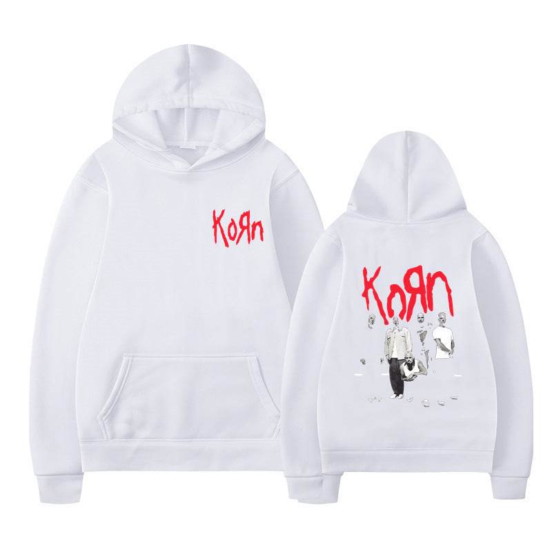 Rock Band Korn Graphic Hoodie Men Women Casual Oversized - IntuitiveEncBoutique