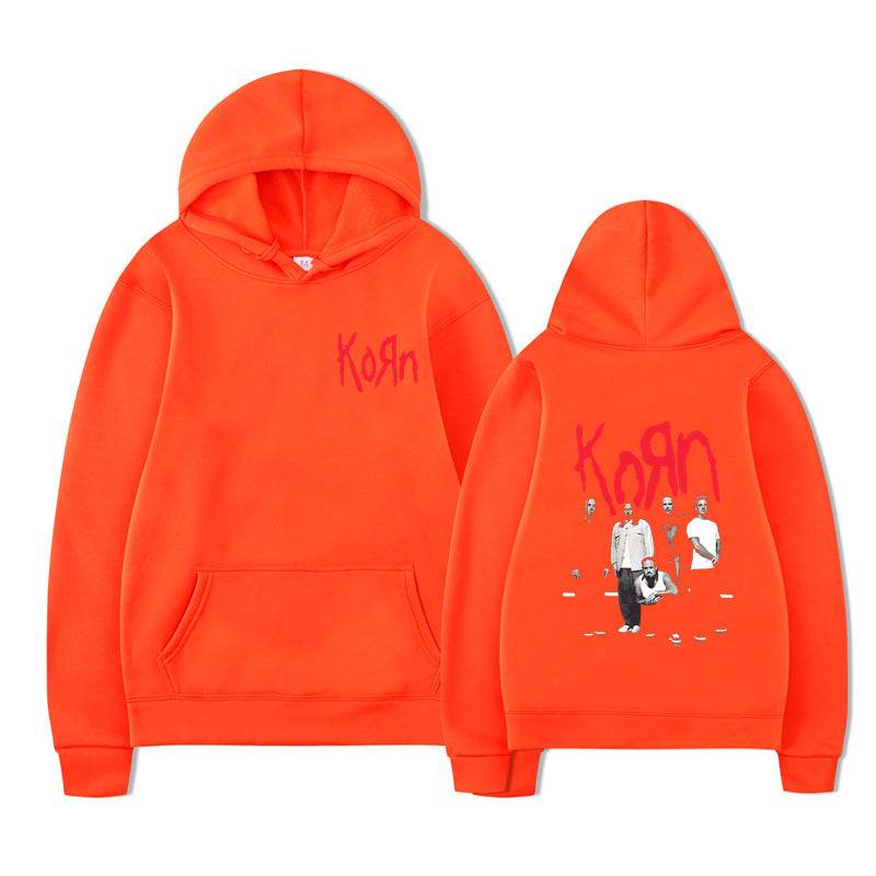 Rock Band Korn Graphic Hoodie Men Women Casual Oversized - IntuitiveEncBoutique