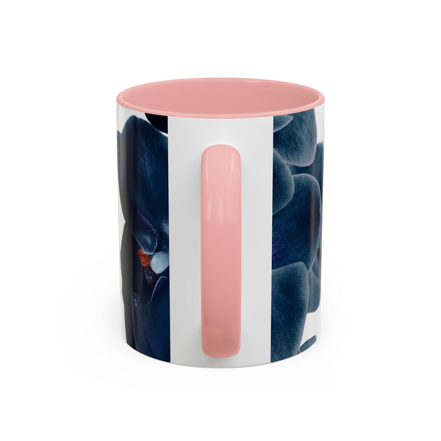 Elegant Orchid Accent Coffee Mug: Floral Drinkware for Home, Office, Gift, Mother's Day, Housewarming