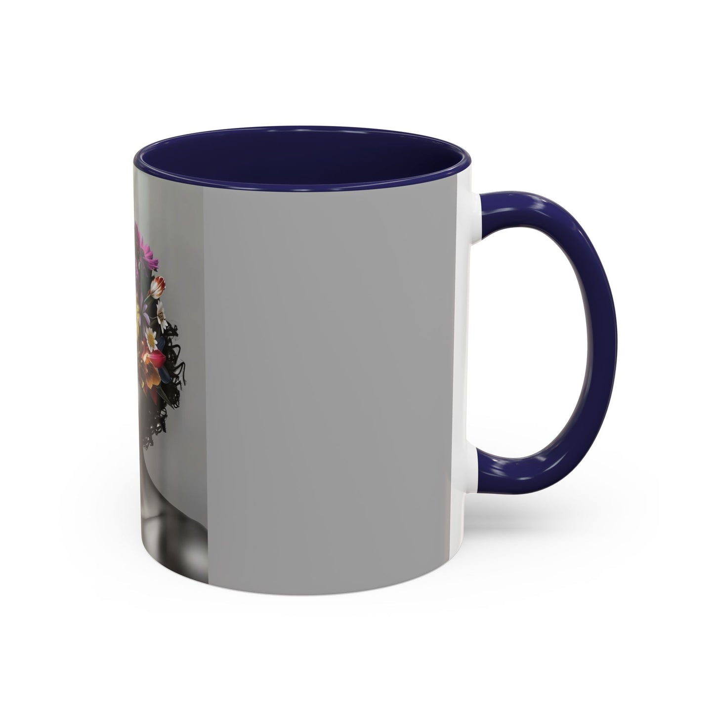 Floral Black Beauty Coffee Mug | Inspirational Drinkware for Coffee Lovers, Unique Gift for Her, Home Decor, Flower Lover's Mug