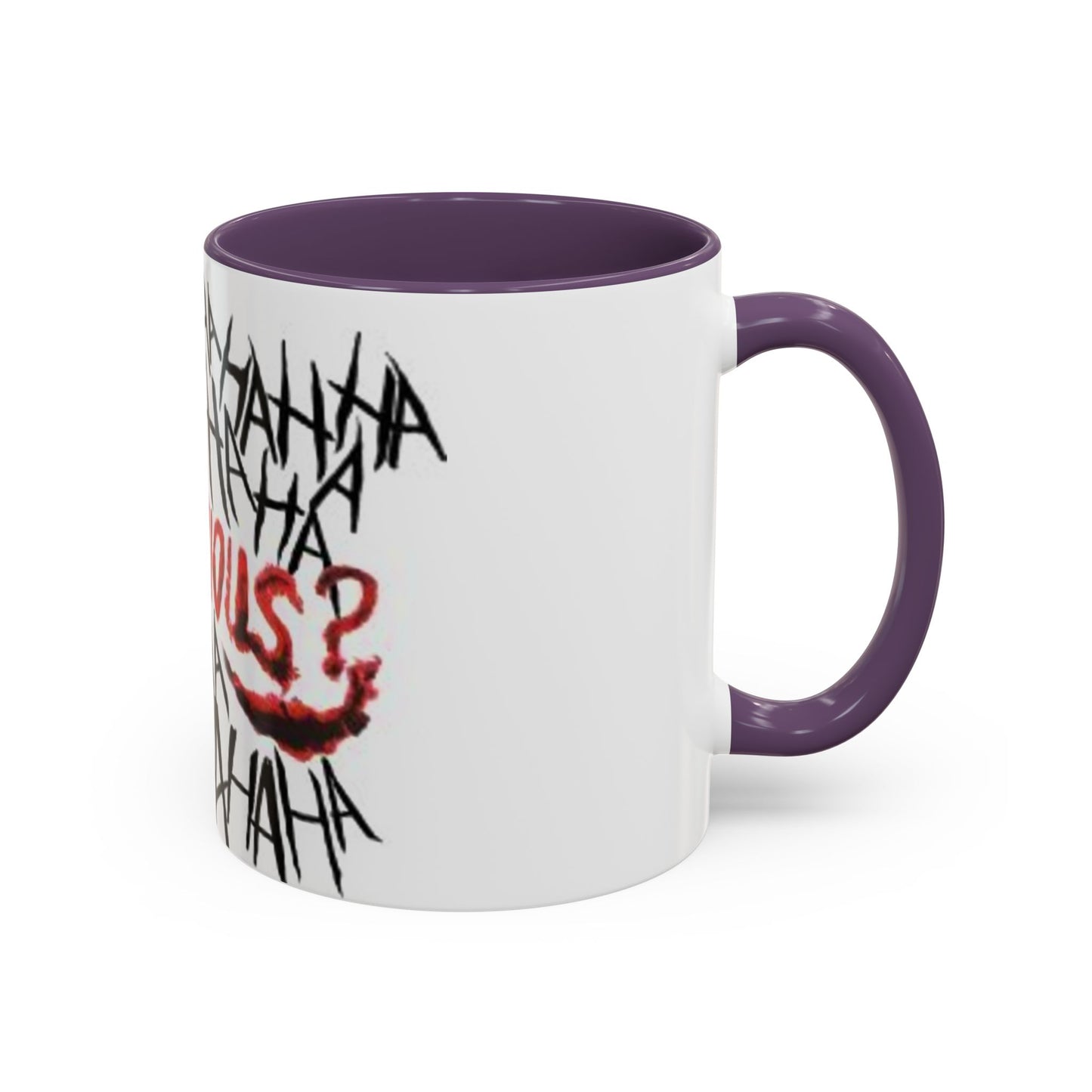 Why So Serious? Accent Coffee Mug | Funny Joker Gift, Office Decor, Birthday Present, Unique Ceramic Cup, Comic Enthusiast