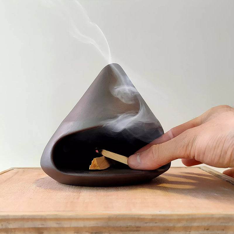 Handcrafted Ceramic Palo Santo and Sage Holder - A Practical Incense Burner and Scent Stand for Home Decor - IntuitiveEncBoutique