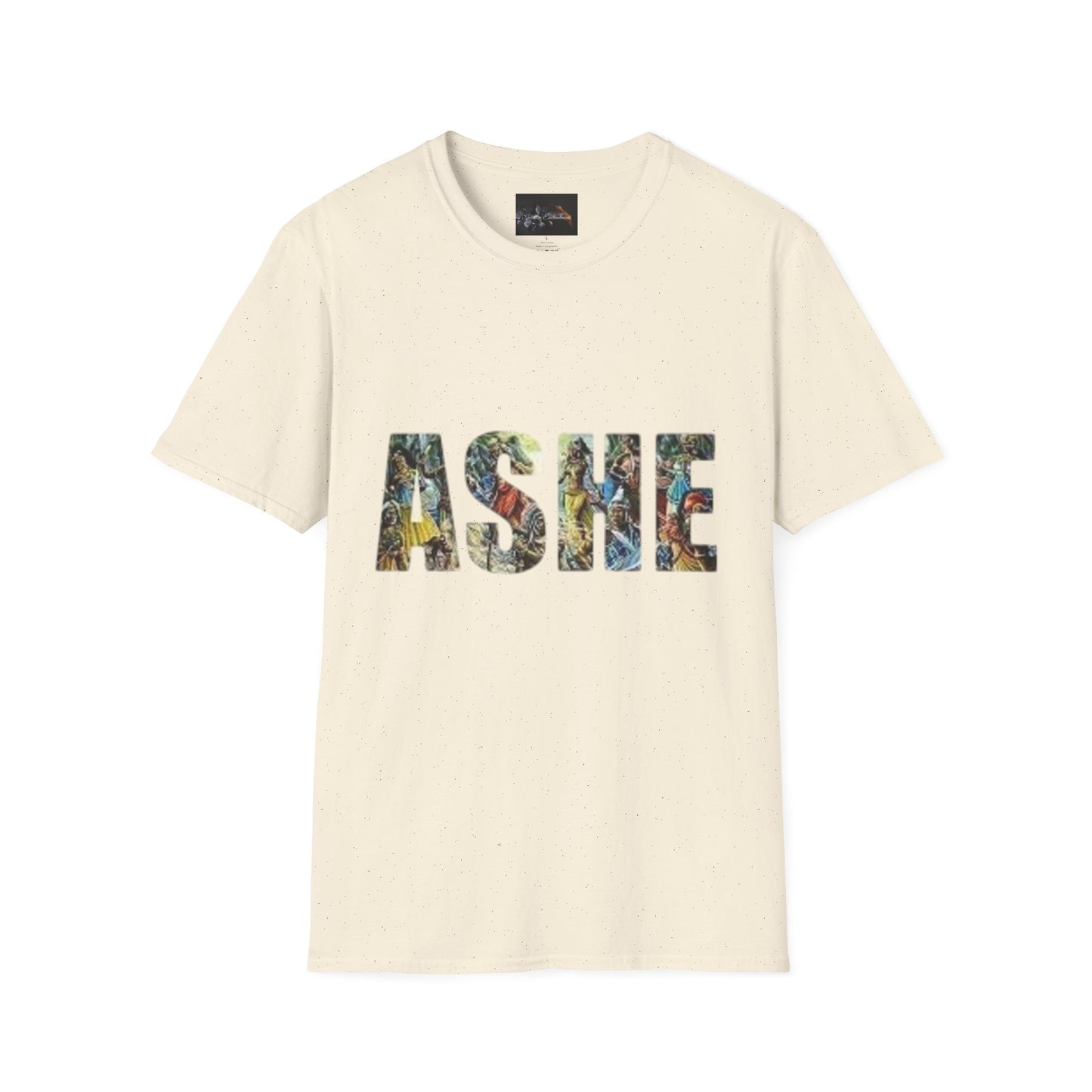 ASHE Graphic T-Shirt, Unisex Softstyle Tee, Vibrant Artistic Apparel, Gift for Nature Lovers, Casual Wear, Everyday Essentials