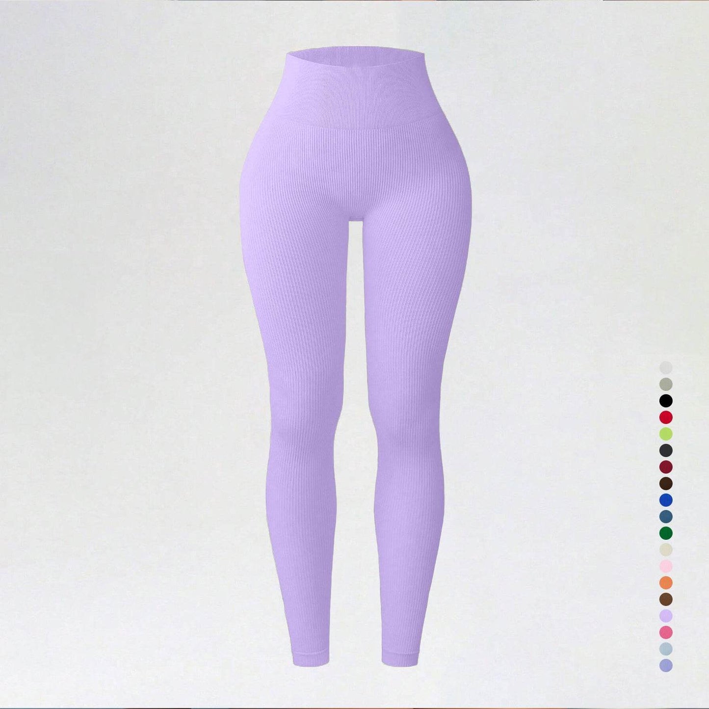 Threaded autumn and winter yoga pants seamless fitness pants high waisted sports yoga clothes leggings - IntuitiveEncBoutique