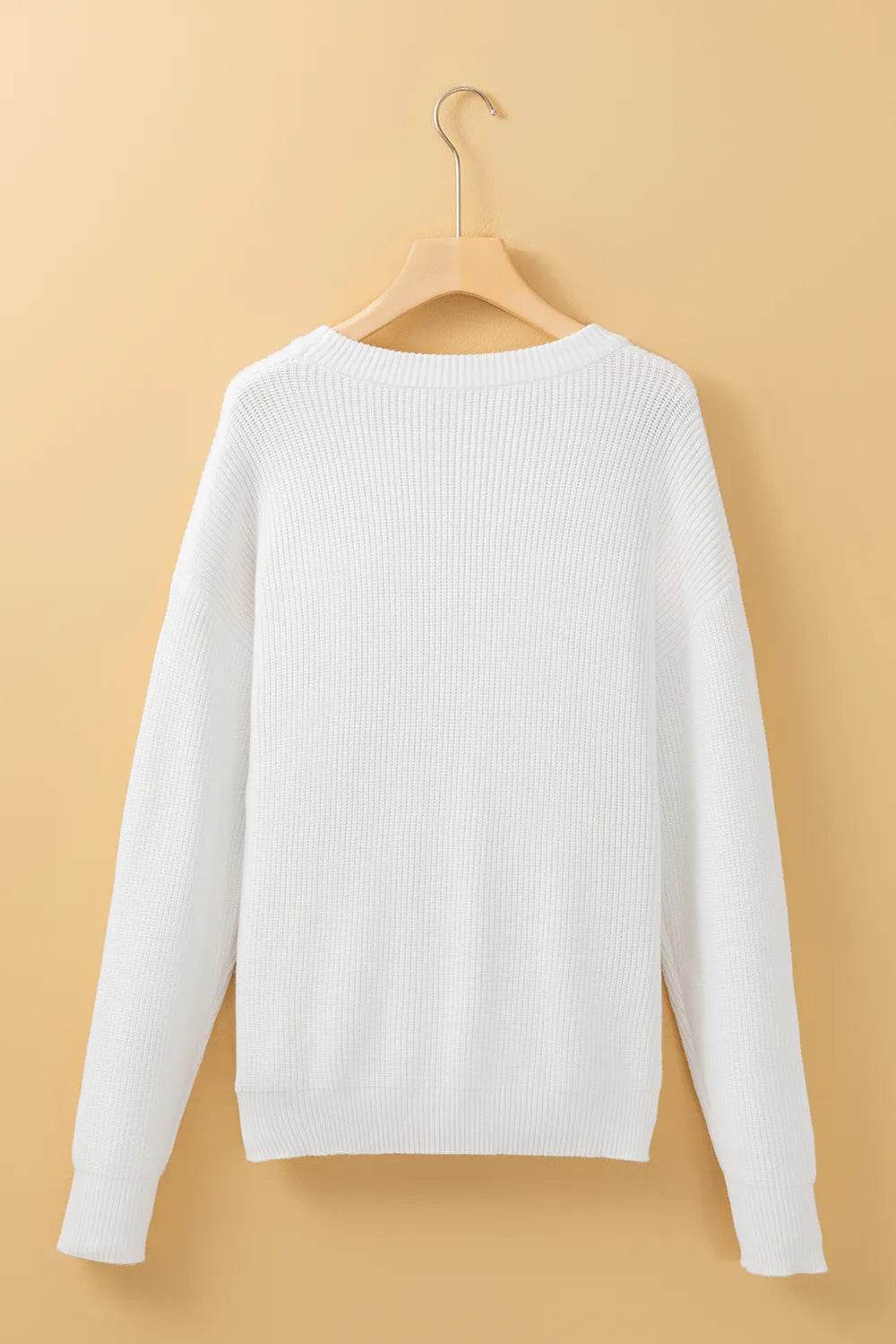 HELLO PUMPKIN Round Neck Long Sleeve Sweater - IntuitiveEncBoutique