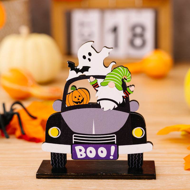 3-Piece Halloween Element Car-Shape Ornaments - IntuitiveEncBoutique