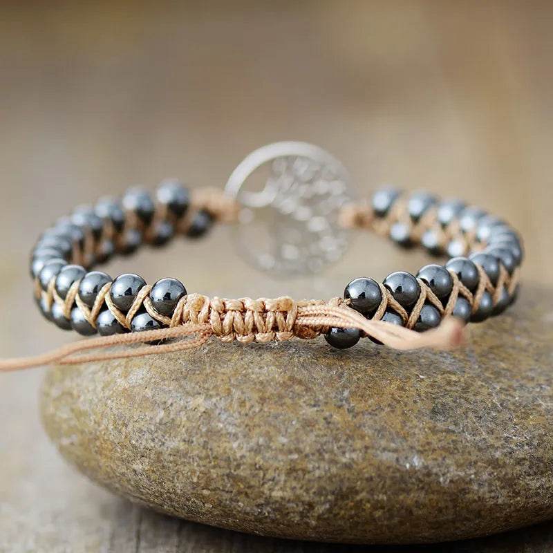 Alloy Natural Stone Braided Bracelet - IntuitiveEncBoutique